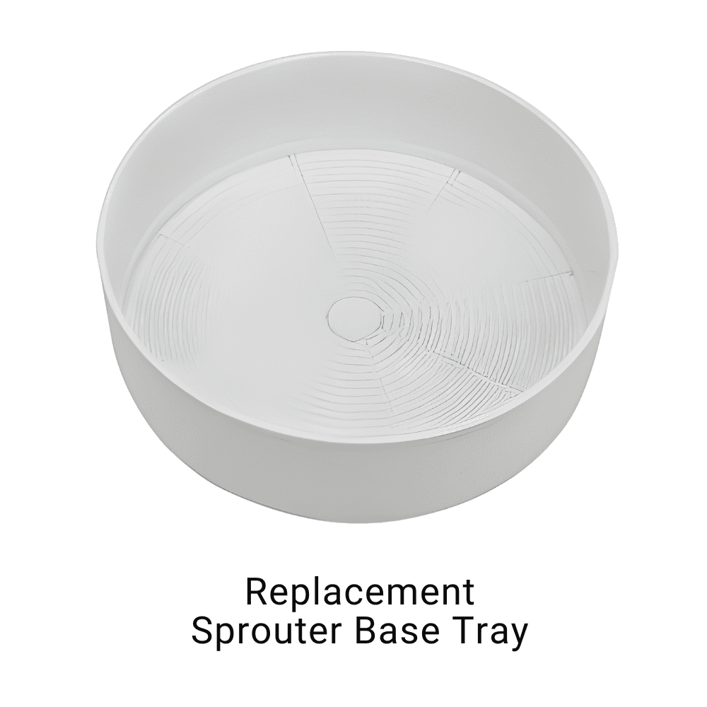 Replacement sprouter base tray