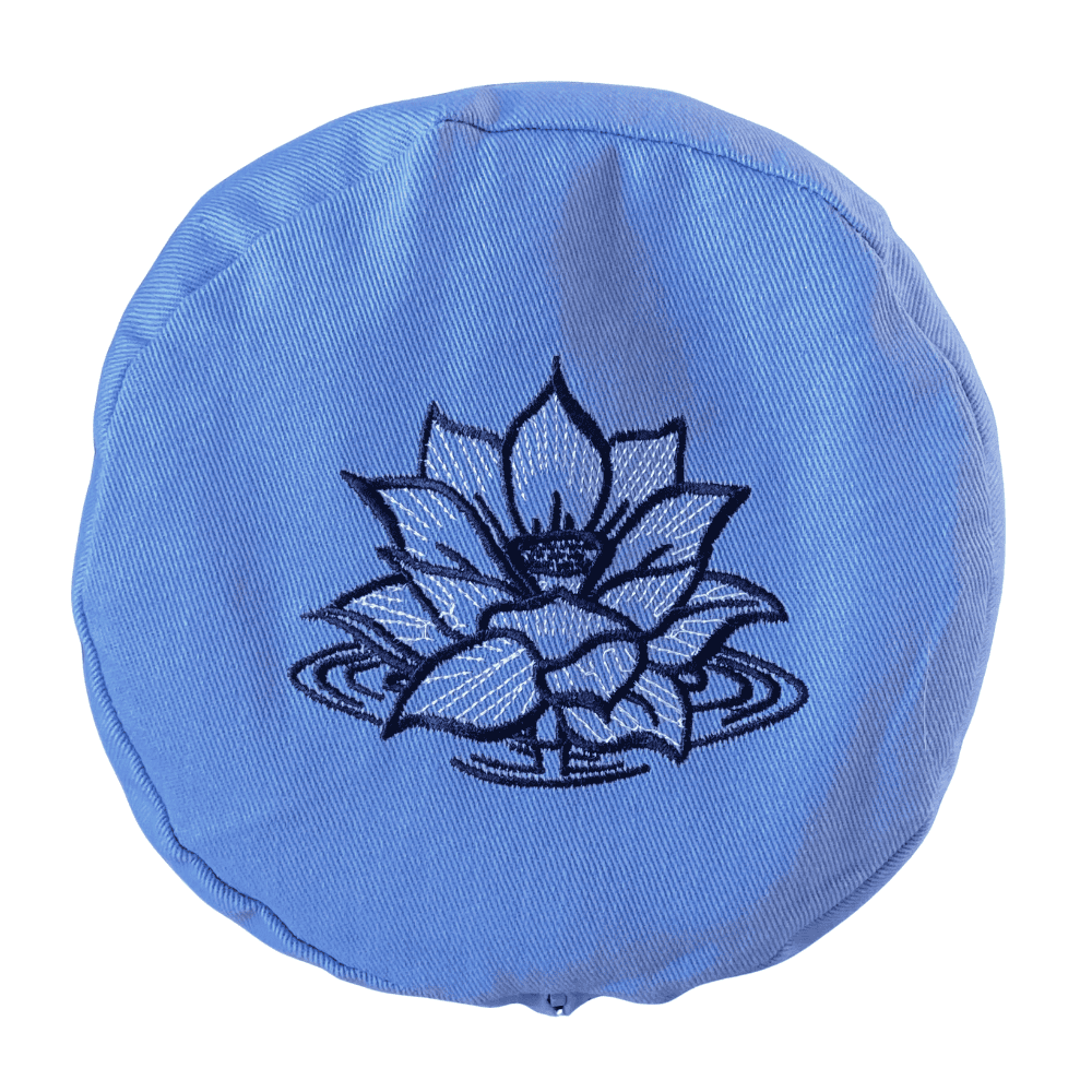 Buckwheat Yoga Bolster with Embroidered Cover