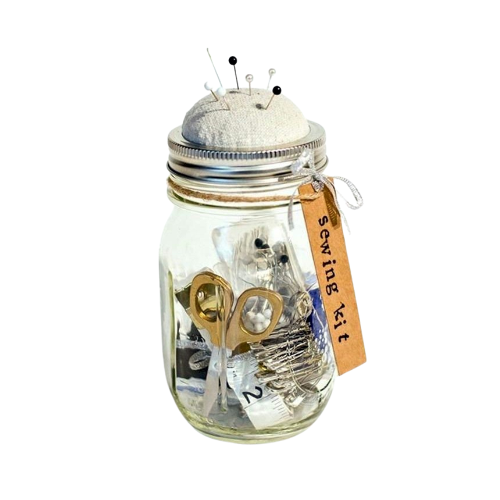 Mason Jar Sewing Kit craft idea