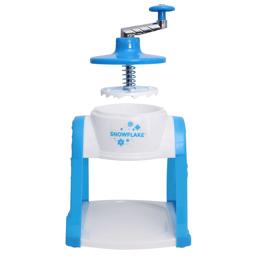 Snowflake Hand Crank Snow Cone Maker top detached
