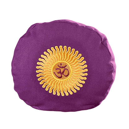 Buckwheat Yoga Bolster with Embroidered Cover